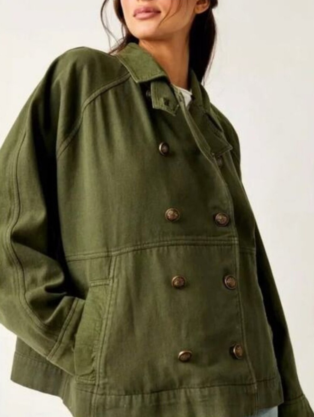 NEW FREE PEOPLE | $168 Viva Surplus Oversized Jacket - Picture 2 of 9